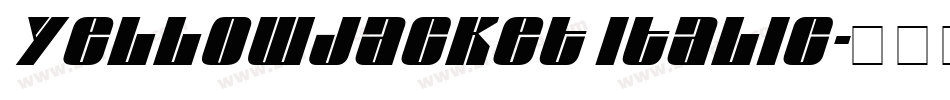 Yellowjacket Italic字体转换
